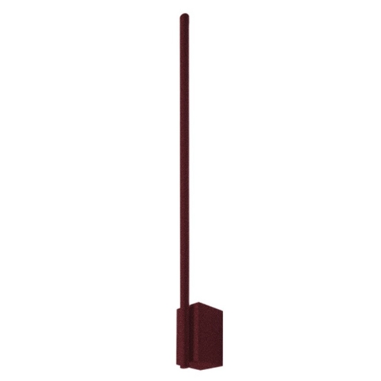 Applique led 12w cct 3000k 4500k 6500k  moderna bordeaux da parete