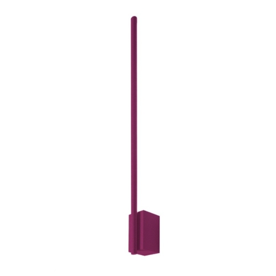 Applique moderna bacchetta magenta led 12w cct 3000k 4500k 6500k