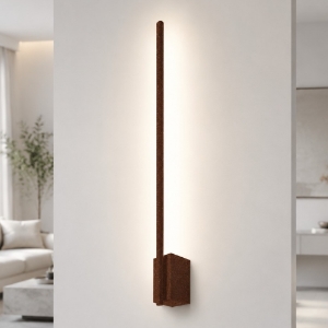 Applique moderna bacchetta rame led 12w cct 3000k 4500k 6500k