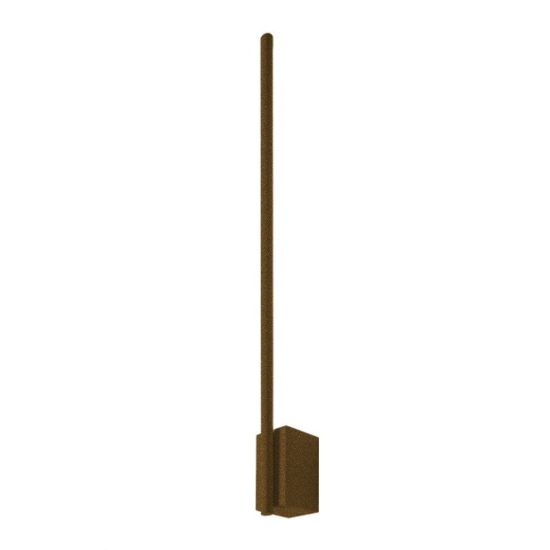 Applique moderna bacchetta oro opaco led 12w cct 3000k 4500k 6500k