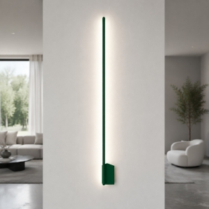 Applique da parete led 20w cct 3000k 4500k 6500k moderna bacchetta verde bosco