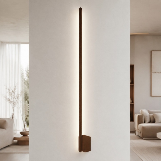Applique oro rosato led 20w cct 3000k 4500k 6500k bacchetta luce indiretta