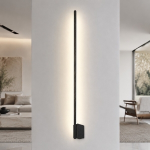 Applique antracite bacchetta led 20w cct 3000k 4500k 6500k moderna per interni