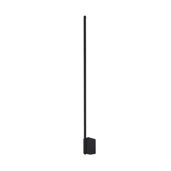Applique antracite bacchetta led 20w cct 3000k 4500k 6500k moderna per interni