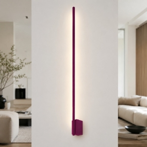 Applique magenta led 20w cct 3000k 4500k 6500k bacchetta luce indiretta