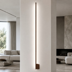 Applique bacchetta oro rosato led 28w cct 3000k 4500k 6500k design moderna