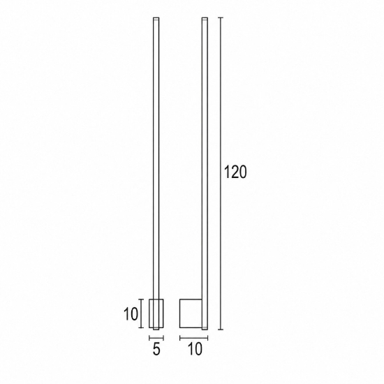 Applique antracite led 28w cct 3000k 4500k 6500k moderna