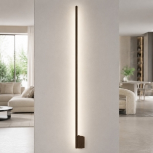 Applique bacchetta ruggine led 28w cct 3000k 4500k 6500k lampada da parete moderna