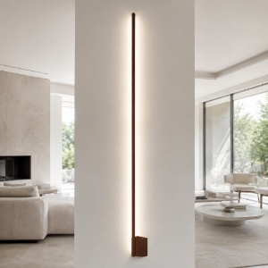 Applique moderna rame opaco led 28w cct 3000k 4500k 6500k luce indiretta