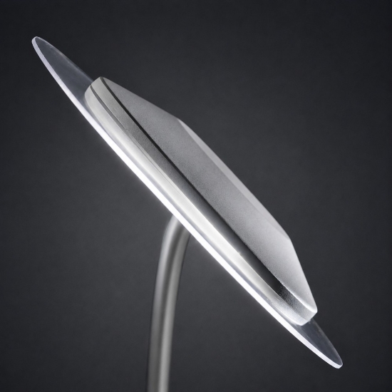 Piantana arco orientabile nera led 25w 3000k dimmerabile per soggiorno moderno