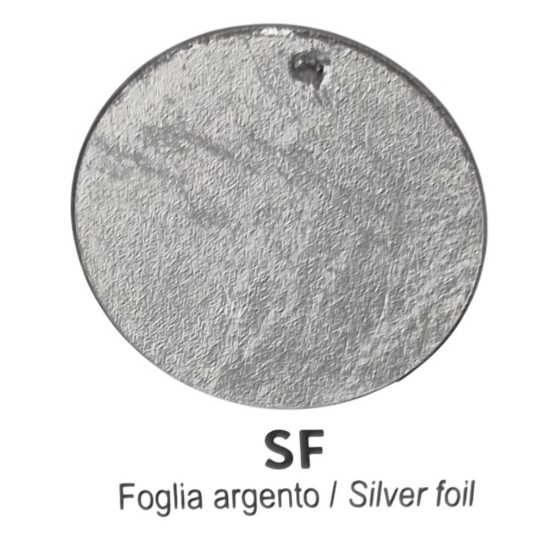 Plafoniera 45 cm moderna tonda ad anello argento led 27w cct 3000k 4000k dimmerabile