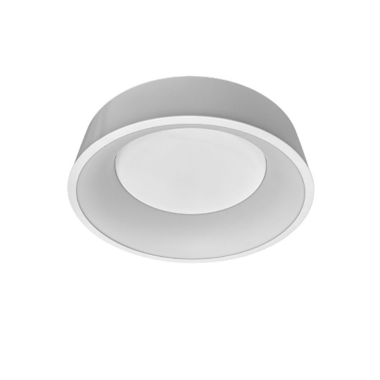 Plafoniera 45 cm moderna anello bianca led 27w cct 3000k 4000k dimmerabile
