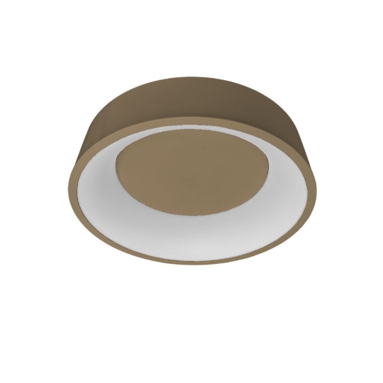 Plafoniera moderna 45 cm tonda sabbia led 27w cct 3000k 4000k dimmerabile