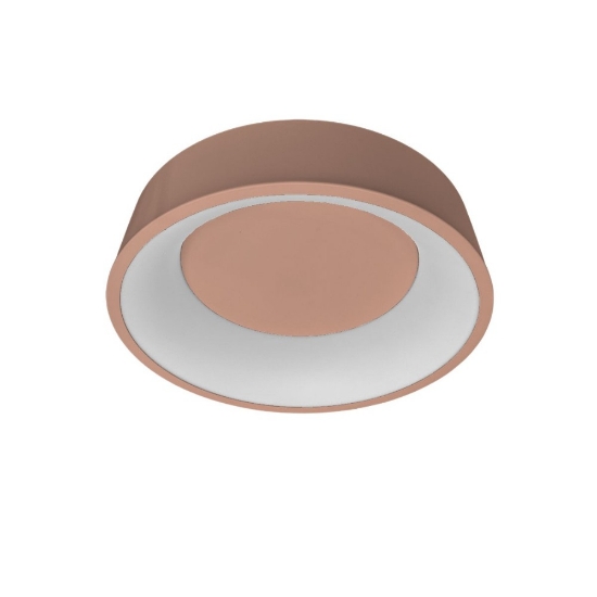 Plafoniera 45 cm moderna pesca tonda anello led 27w cct 3000k 4000k dimmerabile