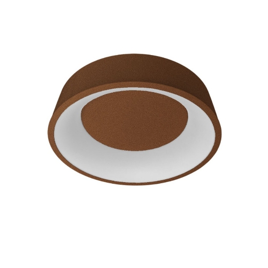 Plafoniera 45 cm moderna ad anello oro rosato led 27w cct 3000k 4000k dimmerabile