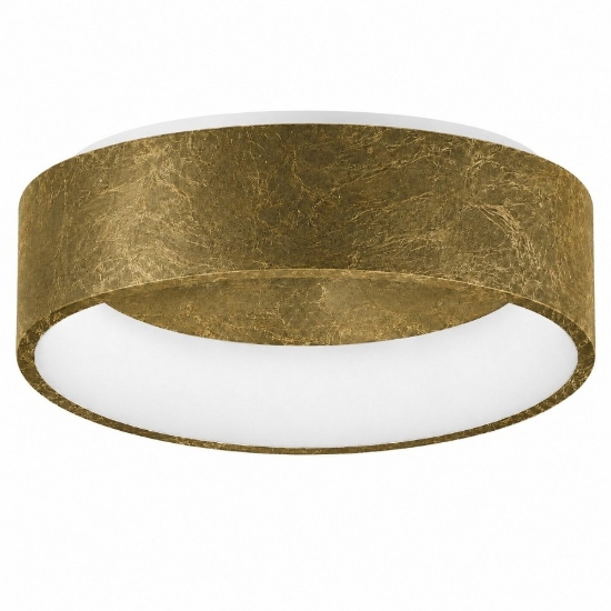 Plafoniera 45 cm moderna tonda ad anello oro led 27w cct 3000k 4000k dimmerabile