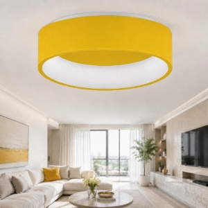 Plafoniera 45 cm moderna giallo girasole led 27w cct 3000k 4000k dimmerabile