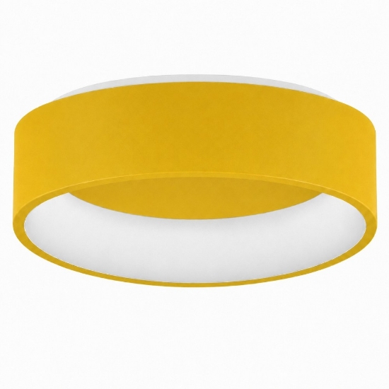 Plafoniera 45 cm moderna giallo girasole led 27w cct 3000k 4000k dimmerabile