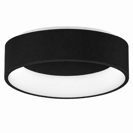 Plafoniera 45 cm moderna tonda ad anello nera led 27w cct 3000k 4000k dimmerabile per soggiorno