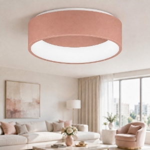 Plafoniera 45 cm moderna pesca tonda anello led 27w cct 3000k 4000k dimmerabile