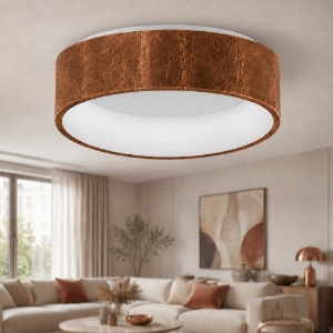 Plafoniera moderna rame ad anello tonda led 27w cct 3000k 4000k dimmerabile aurora