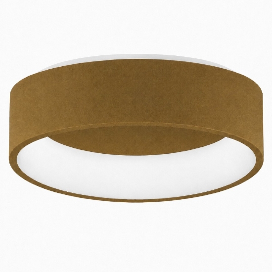 Plafoniera 45 cm moderna rotonda anello oro opaco led 27w cct 3000k 4000k dimmerabile