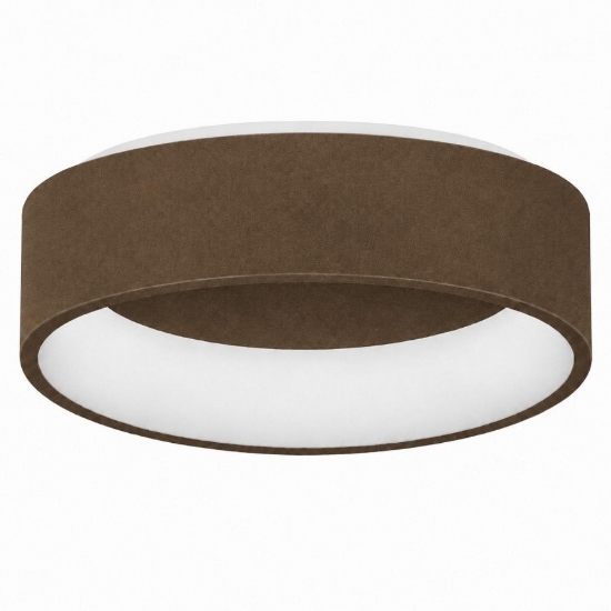 Plafoniera 45 cm moderna ruggine anello led 27w cct 3000k 4000k dimmerabile