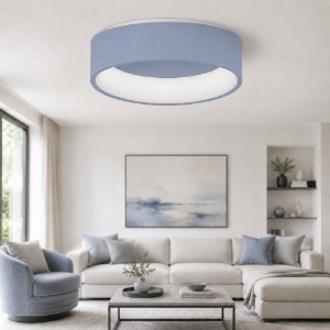Plafoniera 45 cm moderna carta da zucchero ad anello led 27w cct 3000k 4000k dimmerabile
