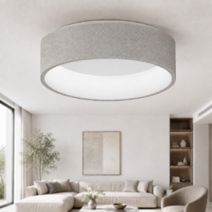 Plafoniera 45 cm moderna tonda ad anello effetto muro led 27w cct 3000k 4000k dimmerabile