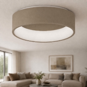 Plafoniera moderna 45 cm tonda sabbia led 27w cct 3000k 4000k