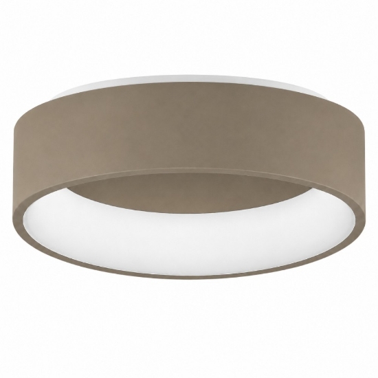 Plafoniera moderna 45 cm tonda sabbia led 27w cct 3000k 4000k dimmerabile