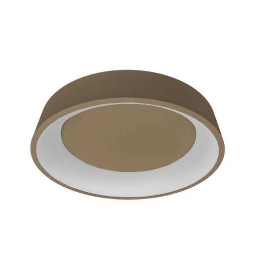 Plafoniera 60 cm moderna sabbia bagnata anello led 36w cct 3000k 4000k per soggiorno
