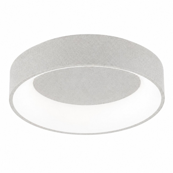 Plafoniera 80 cm moderna anello finitura effetto muro led 96w cct 3000k 4000k per soggiorno