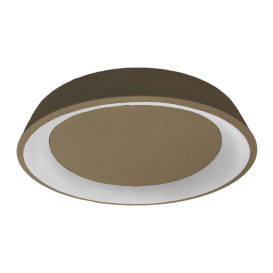 Plafoniera 80 cm moderna anello sabbia bagnata led 96w cct 3000k 4000k per salone