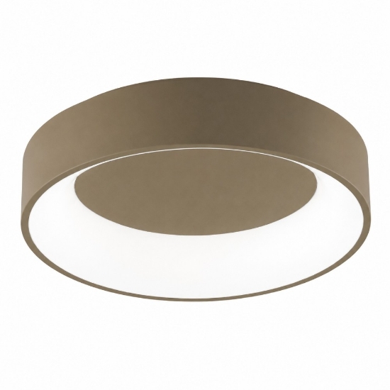 Plafoniera 80 cm moderna anello sabbia bagnata led 96w cct 3000k 4000k per salone