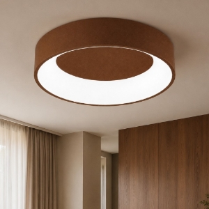 Plafoniera 80 cm moderna oro rosato anello led 96w cct 3000k 4000k dimmerabile