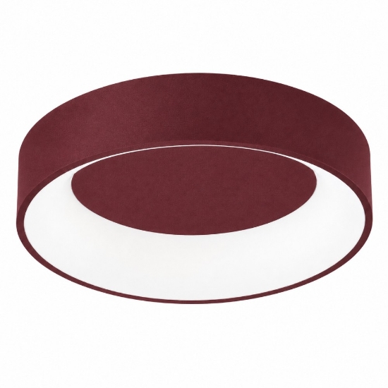 Plafoniera da soffitto 80 cm moderna bordeaux ad anello led 96w cct 3000k 4000k dimmerabile