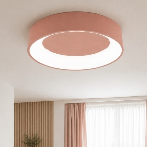 Plafoniera 80 cm moderna tonda anello pesca led 96w cct 3000k 4000k dimmerabile