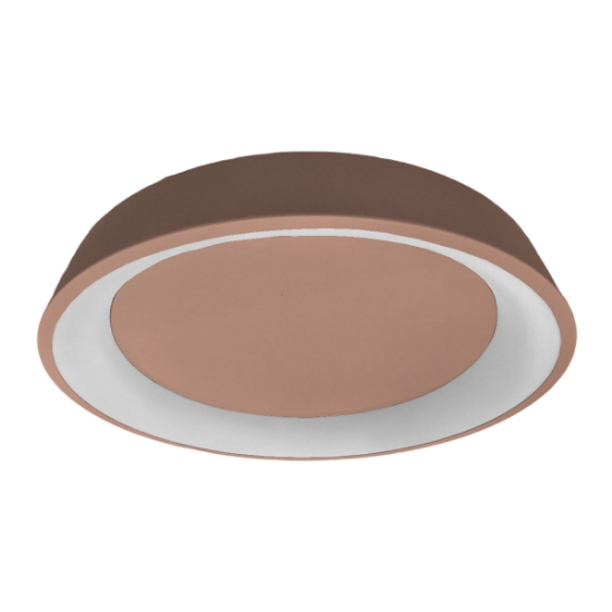 Plafoniera 80 cm moderna tonda anello pesca led 96w cct 3000k 4000k dimmerabile
