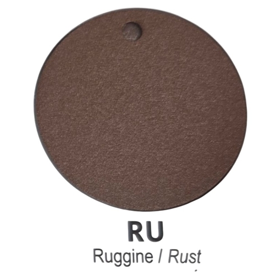 Plafoniera 80 cm moderna ruggine anello led 96w cct 3000k 4000k dimmerabile