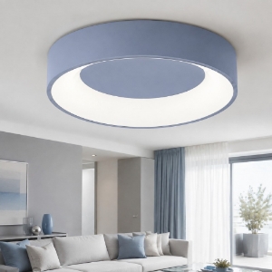 Plafoniera 80 cm moderna anello carta da zucchero led 96w cct 3000k 4000k dimmerabile