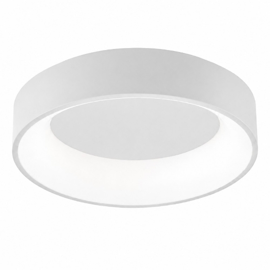 Plafoniera 80 cm moderna anello bianca led 96w cct 3000k 4000k dimmerabile