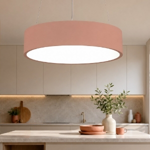 Lampadario 45 cm moderno tondo anello pesca led 27w cct 3000k 4000k dimmerabile