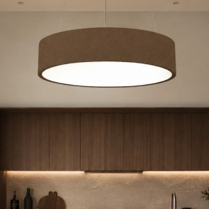 Lampadario 45 cm per cucina ruggine anello led 27w cct 3000k 4000k dimmerabile