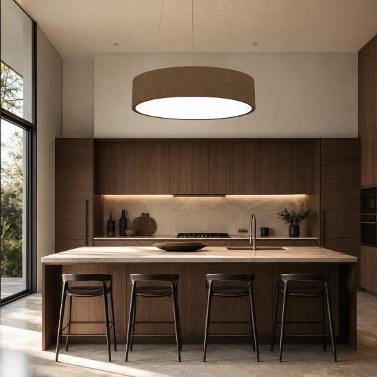 Lampadario 45 cm per cucina ruggine anello led 27w cct 3000k 4000k dimmerabile