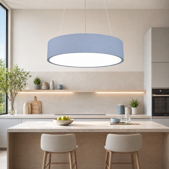Lampadario 45 cm moderno carta da zucchero anello led 27w cct 3000k 4000k dimmerabile
