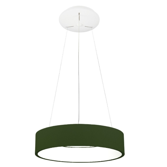 Lampadario 45 cm moderno verde oliva anello led 27w cct 3000k 4000k dimmerabile