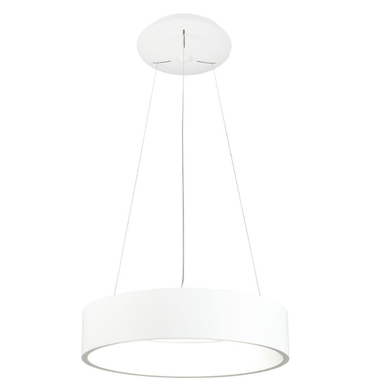 Lampadario a sospensione moderno bianco led 27w cct 3000k 4000k dimmerabile