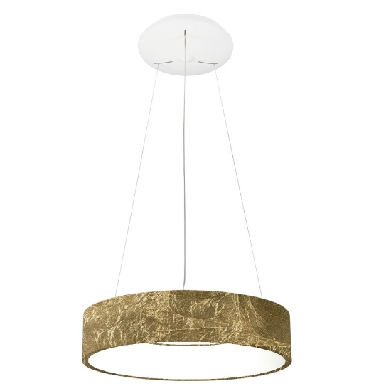 Lampadario 45 cm moderno anello oro led 27w cct 3000k 4000k dimmerabile per soggiorno