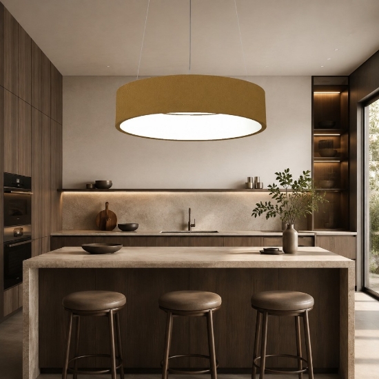 Lampadario 45 cm moderno oro opaco anello led 27w cct 3000k 4000k dimmerabile